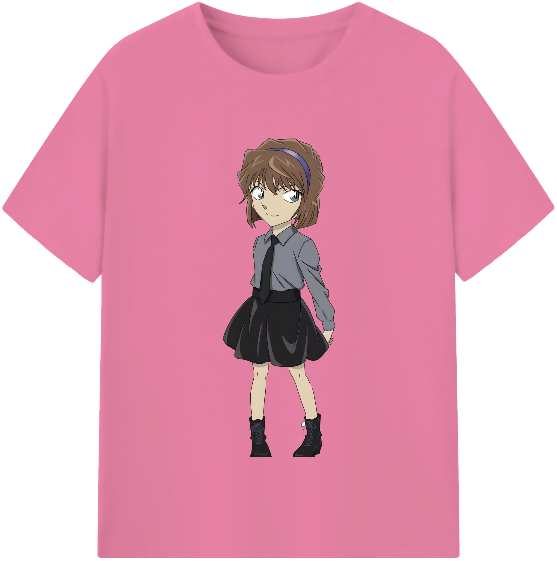 （画像用） 名探偵コナン 灰原 哀 はいばら あい Detective Conan Anita Hailey、Vi Graythorn Haibara Ai 綿100％半袖Tシャツ（フロントプリント）